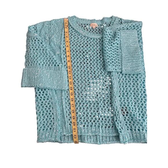 POL Oversized Teal Sweater- NWOT, Size Small - Picture 7 of 8